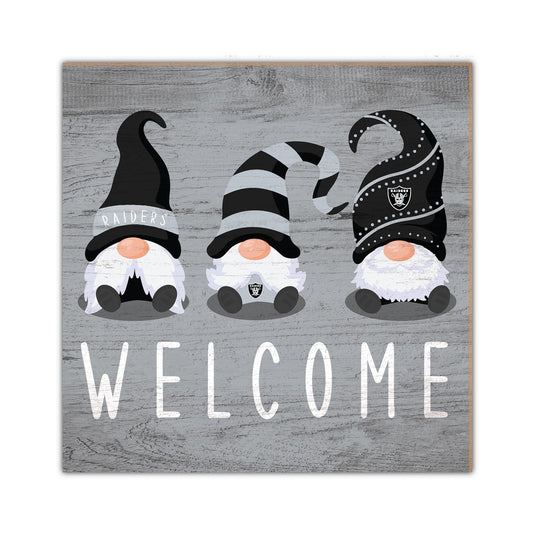 Fan Creations Home Decor Las Vegas Raiders   Welcome Gnomes