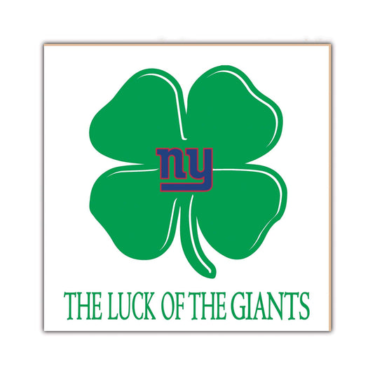 Fan Creations Home Decor New York Giants   Luck Of The Team 10x10