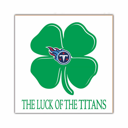 Fan Creations Home Decor Tennessee Titans   Luck Of The Team 10x10