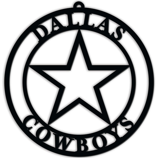 Fan Creations Wall Decor Dallas Cowboys Silhouette Logo Cutout Circle