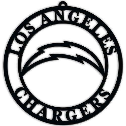 Fan Creations Wall Decor Los Angeles Chargers Silhouette Logo Cutout Circle