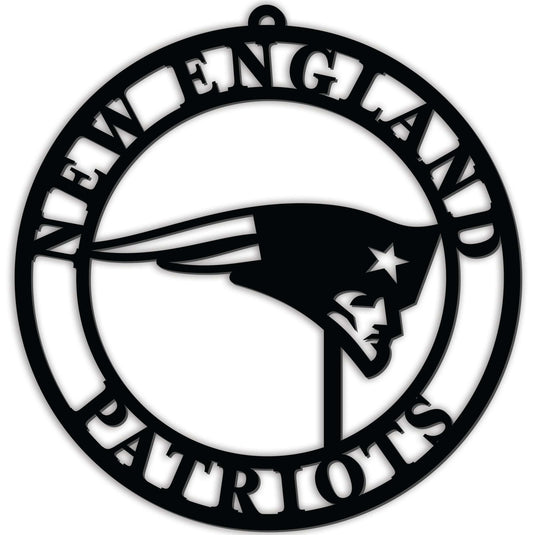 Fan Creations Wall Decor New England Patriots Silhouette Logo Cutout Circle