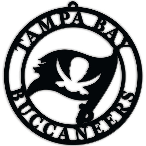 Fan Creations Wall Decor Tampa Bay Buccaneers Silhouette Logo Cutout Circle