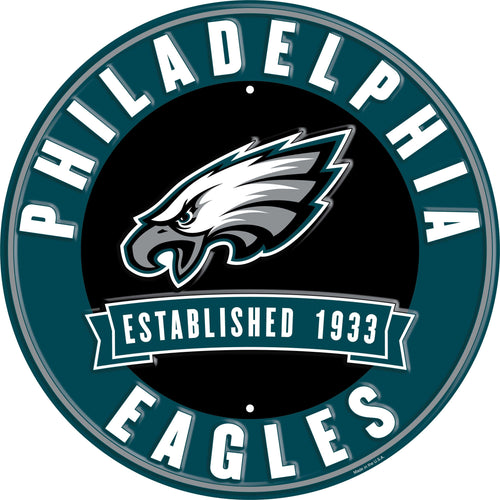 Fan Creations Wall Decor Philadelphia Eagles Metal Established Date Circle