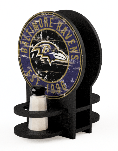 Fan Creations Decor Furniture Baltimore Ravens Team Circle Napkin Holder