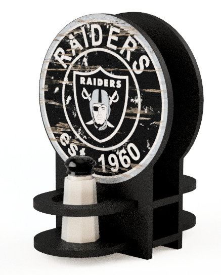 Fan Creations Decor Furniture Las Vegas Raiders Team Circle Napkin Holder