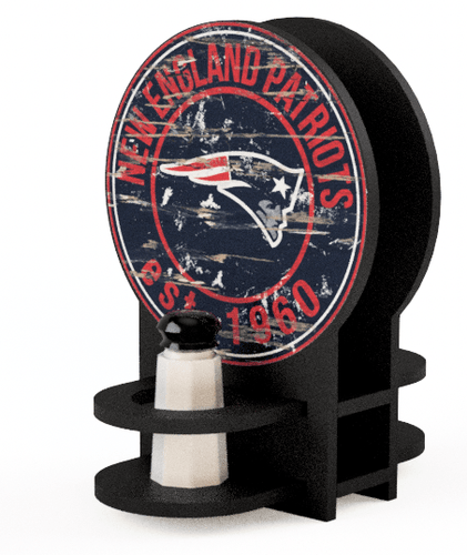 Fan Creations Decor Furniture New England Patriots Team Circle Napkin Holder