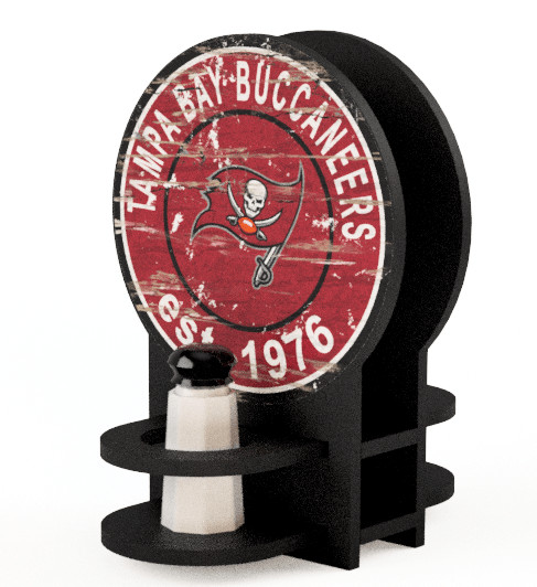 Fan Creations Decor Furniture Tampa Bay Buccaneers Team Circle Napkin Holder