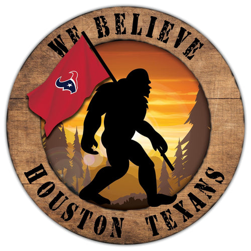 Fan Creations Wall Decor Houston Texans Bigfoot 12in Circle