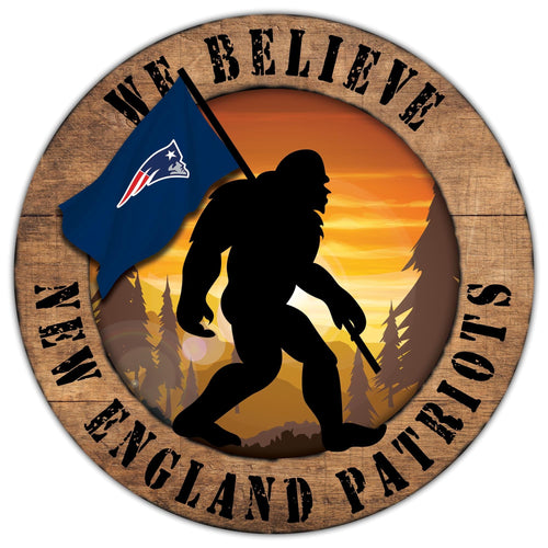 Fan Creations Wall Decor New England Patriots Bigfoot 12in Circle