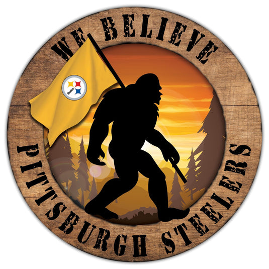 Fan Creations Wall Decor Pittsburgh Steelers Bigfoot 12in Circle