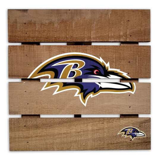 Fan Creations Gameday Food Baltimore Ravens 8in Wooden Hotplate