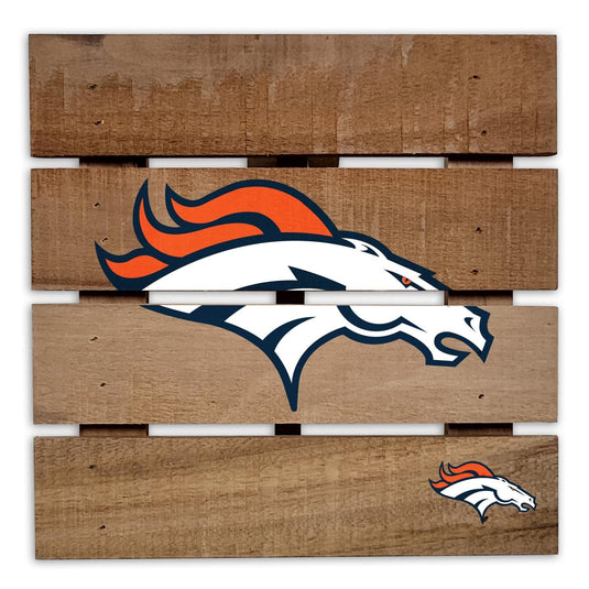 Fan Creations Gameday Food Denver Broncos 8in Wooden Hotplate