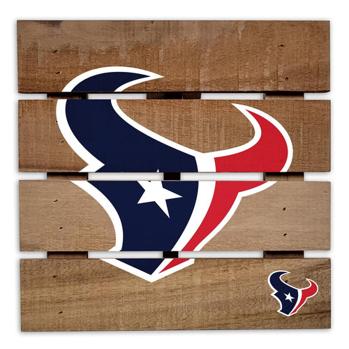 Fan Creations Gameday Food Houston Texans 8in Wooden Hotplate