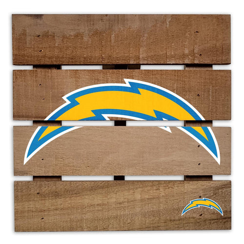 Fan Creations Gameday Food Los Angeles Chargers 8in Wooden Hotplate