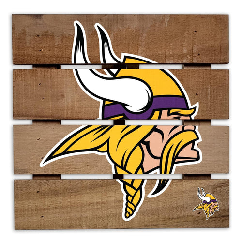 Fan Creations Gameday Food Minnesota Vikings 8in Wooden Hotplate