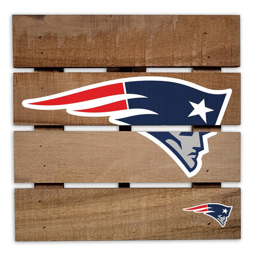 Fan Creations Gameday Food New England Patriots 8in Wooden Hotplate