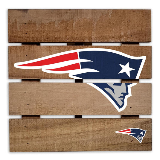 Fan Creations Gameday Food New England Patriots 8in Wooden Hotplate