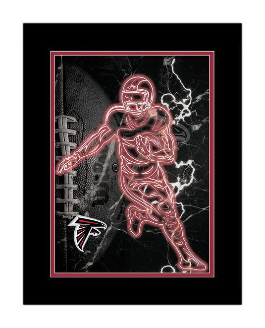 Fan Creations Wall Decor Atlanta Falcons Neon Player 12x16