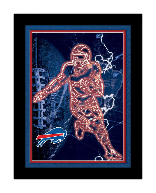 Fan Creations Wall Decor Buffalo Bills Neon Player 12x16