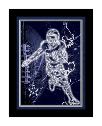 Fan Creations Wall Decor Dallas Cowboys Neon Player 12x16