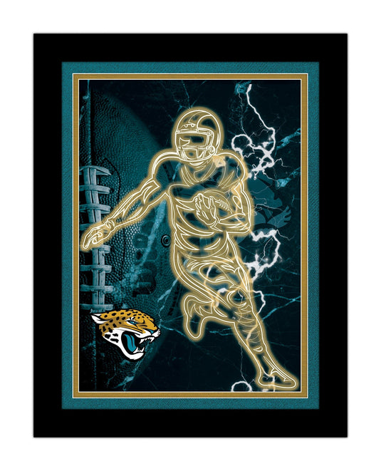 Fan Creations Wall Decor Jacksonville Jaguars Neon Player 12x16