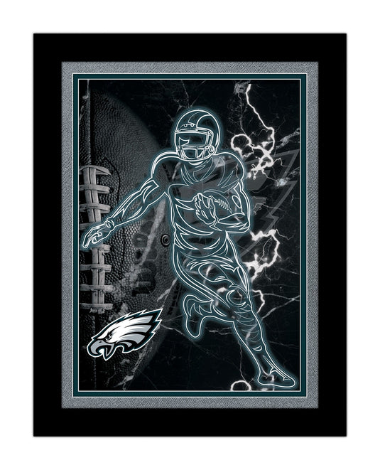 Fan Creations Wall Decor Philadelphia Eagles Neon Player 12x16