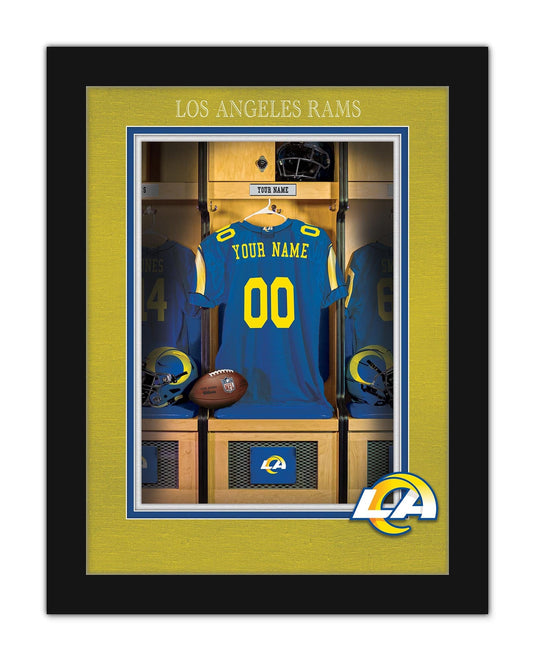 Fan Creations Wall Decor Los Angeles Rams Locker Room Single Jersey 12x16