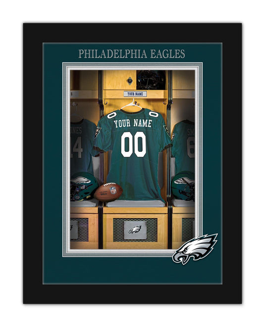 Fan Creations Wall Decor Philadelphia Eagles Locker Room Single Jersey 12x16