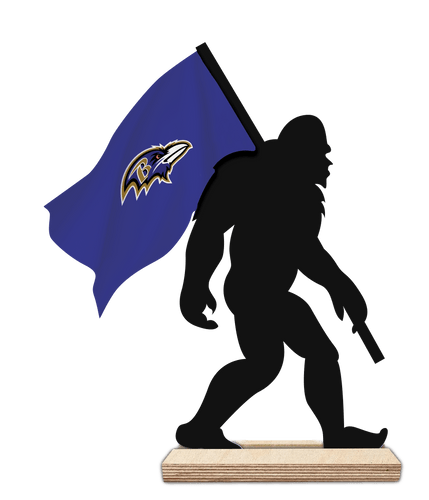 Fan Creations Home Decor Baltimore Ravens 12inch Big Foot Cutout