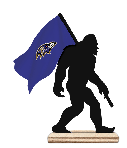 Fan Creations Home Decor Baltimore Ravens 12inch Big Foot Cutout