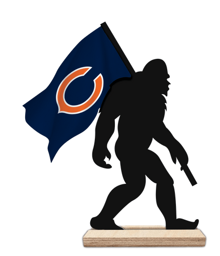 Fan Creations Home Decor Chicago Bears 12inch Big Foot Cutout