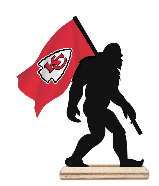 Fan Creations Home Decor Kansas City Chiefs 12inch Big Foot Cutout