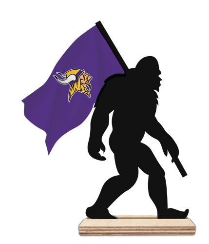 Fan Creations Home Decor Minnesota Vikings 12inch Big Foot Cutout