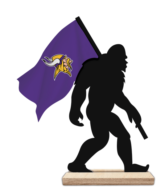 Fan Creations Home Decor Minnesota Vikings 12inch Big Foot Cutout