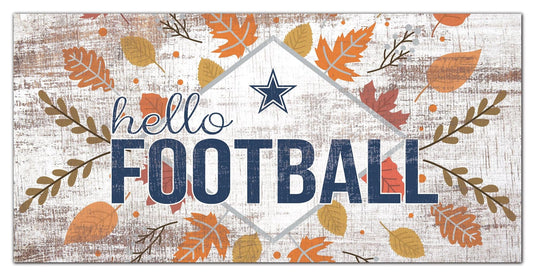 Fan Creations Holiday Home Decor Dallas Cowboys Hello Football 6x12