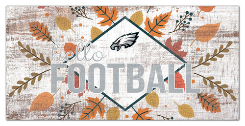 Fan Creations Holiday Home Decor Philadelphia Eagles Hello Football 6x12