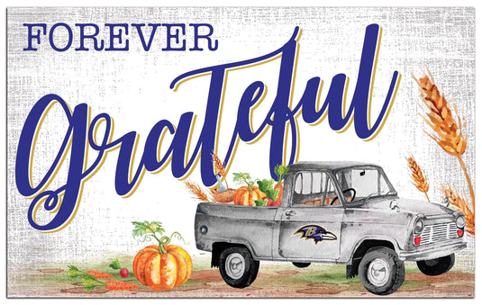 Fan Creations Holiday Home Decor Baltimore Ravens Forever Grateful 11x19