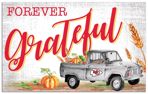 Fan Creations Holiday Home Decor Kansas City Chiefs Forever Grateful 11x19