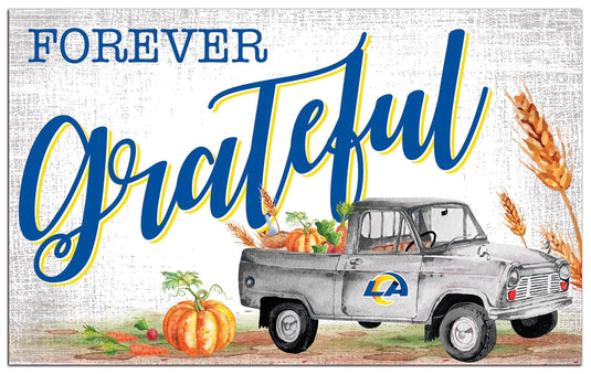 Fan Creations Holiday Home Decor Los Angeles Rams Forever Grateful 11x19