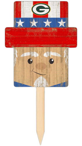 Fan Creations Holiday Home Decor Green Bay Packers Uncle Sam Head Yard