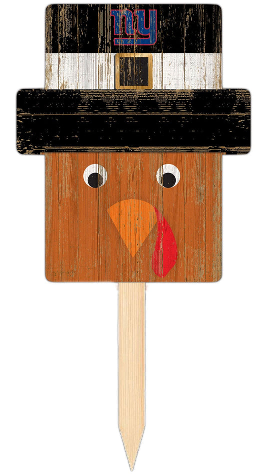 Fan Creations Holiday Home Decor New York Giants Turkey Head Yard Stake