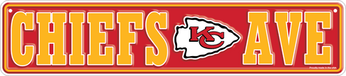 Fan Creations Wall Decor Kansas City Chiefs Team Boulevard Metal 4x18