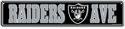 Fan Creations Wall Decor Las Vegas Raiders Team Boulevard Metal 4x18