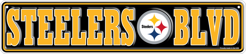 Fan Creations Wall Decor Pittsburgh Steelers Team Boulevard Metal 4x18