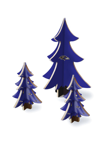 Fan Creations Holiday Home Decor Baltimore Ravens Desktop Tree Set