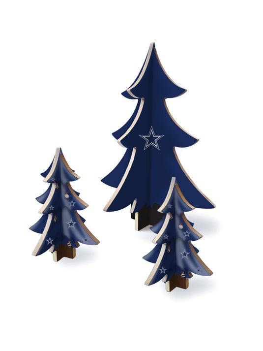 Fan Creations Holiday Home Decor Dallas Cowboys Desktop Tree Set