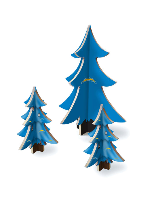 Fan Creations Holiday Home Decor Los Angeles Chargers Desktop Tree Set