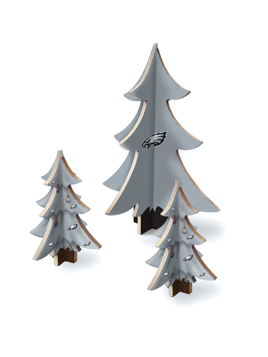 Fan Creations Holiday Home Decor Philadelphia Eagles Desktop Tree Set