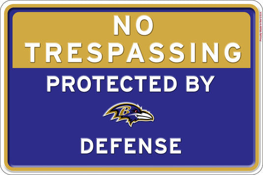 Fan Creations Wall Decor Baltimore Ravens No Tresspassing 12x16 Metal